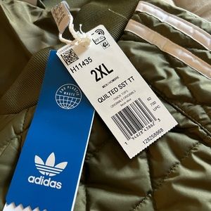 ADIDAS quilted bomber jacket primegreen